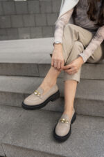 AZALEA Mink Leather Women's Loafer - Image 2