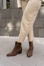 NOISELE Brown Suede Leather Women's Boot - Image 2