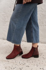 IVY Red Suede Leather Women's Boot - Image 3