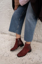 IVY Red Suede Leather Women's Boot - Image 4