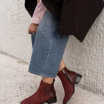 IVY Red Suede Leather Women's Boot