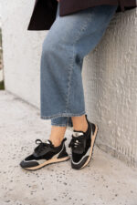 GWENNA Black Leather Women's Sneaker