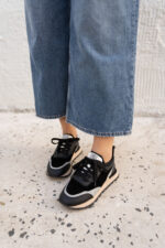 GWENNA Black Leather Women's Sneaker - Image 5