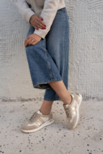 AURELIA Gold Leather Women's Sneaker - Image 4