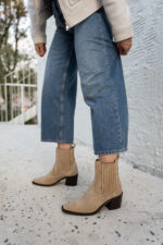 NOISELE Beige Suede Leather Women's Boot - Image 5