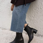 NAYLA Black Leather Women's Boot