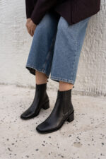 NAYLA Black Leather Women's Boot - Image 2