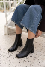 NAYLA Black Leather Women's Boot - Image 3