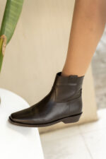 AVERY Brown Leather Women's Boot - Image 5