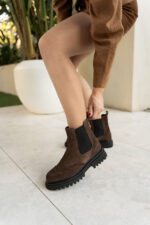 ARSIA Brown Suede Leather Women's Boot - Image 3