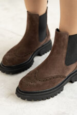 ARSIA Brown Suede Leather Women's Boot - Image 4