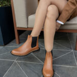 OLYMPIA Brown Leather Women's Boot