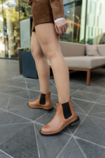 OLYMPIA Brown Leather Women's Boot - Image 4