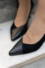 KELLY Black Leather Women's Stiletto - Image 4