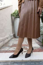 KELLY Brown Leather Women's Stiletto - Image 3