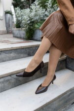 KELLY Brown Leather Women's Stiletto - Image 2