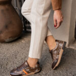 AURA Brown Leather Women's Sneaker