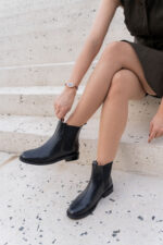 ELEONOR Black Leather Women's Boot - Image 2