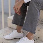 ALLIE White Leather Women's Sneaker