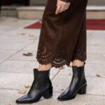 NOISELE Black Leather Women's Boot