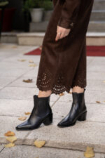 NOISELE Black Leather Women's Boot