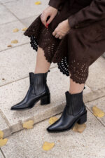NOISELE Black Leather Women's Boot - Image 3