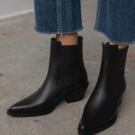 Lexa Black Leather Women's Boot