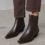 LEXA Brown Leather Women's Boot