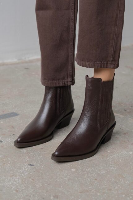 LEXA Brown Leather Women's Boot