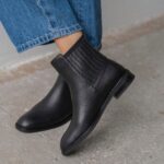 ELARIA Black Leather Women's Boot