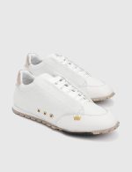 ALLIE White Leather Women's Sneaker - Image 2