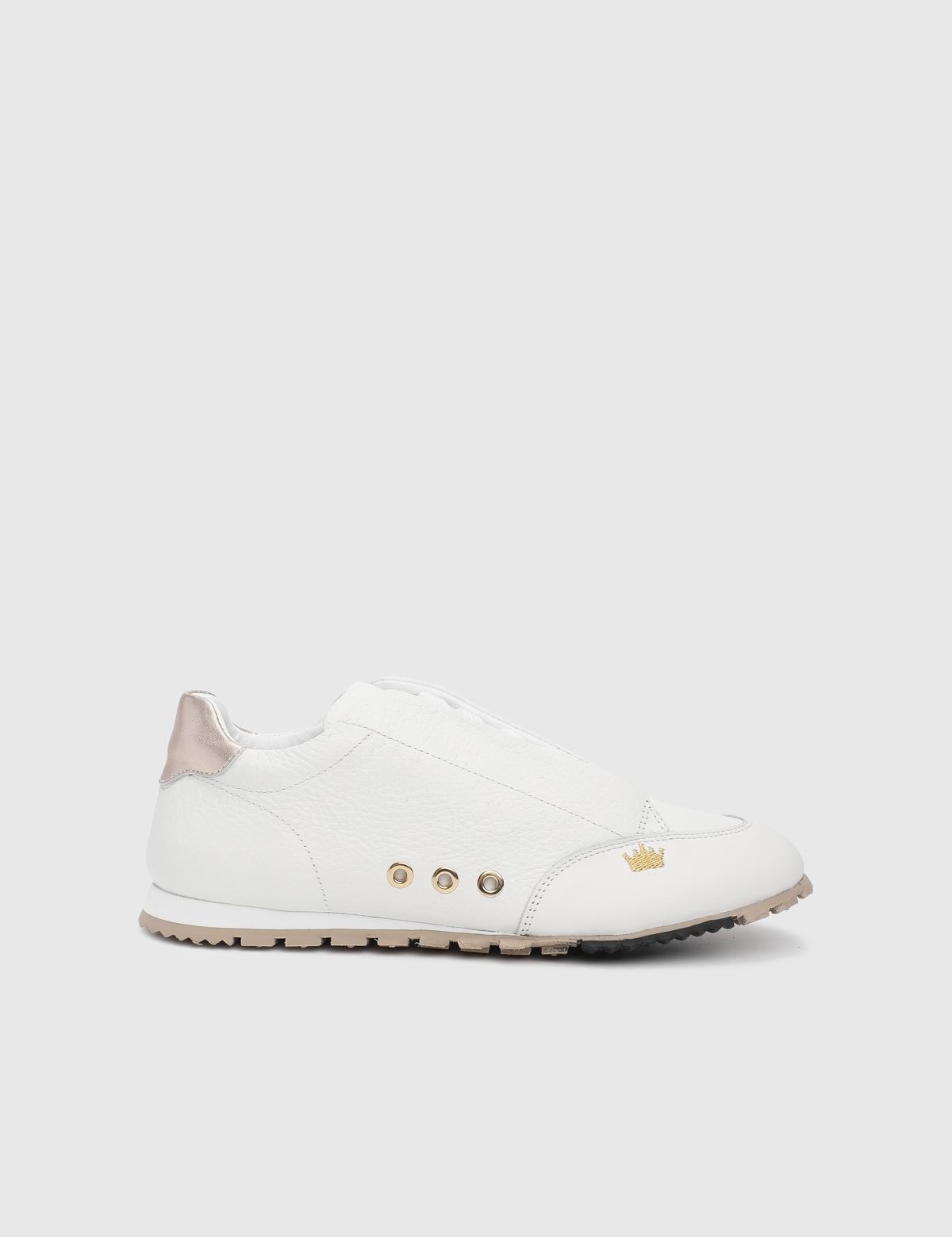 IMG_3154.JPG ALLIE White Leather Women's Sneaker - Image 1