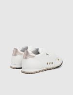 ALLIE White Leather Women's Sneaker - Image 4