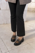 RENATA Black Leather Women's Loafer - Image 5