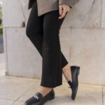 AMELIE Black Leather Women's Loafer
