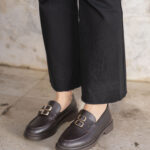 HANA Brown Leather Women's Loafer