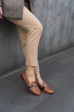 AMELIE Tan Leather Women's Loafer - Image 5