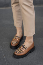 RENATA Tan Leather Women's Loafer - Image 2