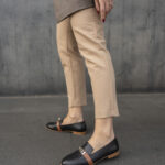 AMELIE Black and brown  Leather Women's Loafer