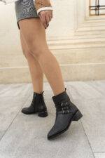 JENNIFER Black Leather Women's Boot - Image 4