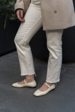 ELISE Beige Leather Women's Loafer - Image 5