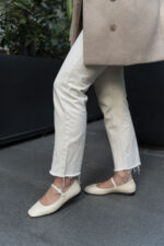ELISE Beige Leather Women's Loafer - Image 2