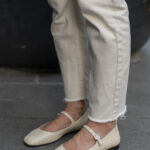 ELISE Beige Leather Women's Loafer
