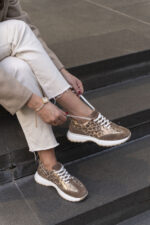 ELIA Leopard Leather Women's Sneaker - Image 2