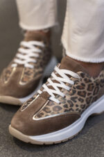 ELIA Leopard Leather Women's Sneaker - Image 3