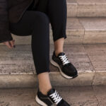 ARISA Black Leather Women's Sneaker