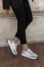 JAYDE White Leather Women's Sneaker