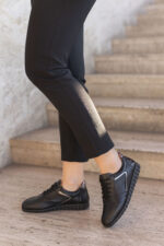 KIARA Black Leather Women's Sneaker