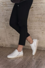 KIARA White Leather Women's Sneaker - Image 2