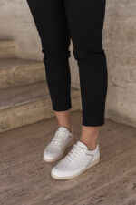 KIARA White Leather Women's Sneaker
